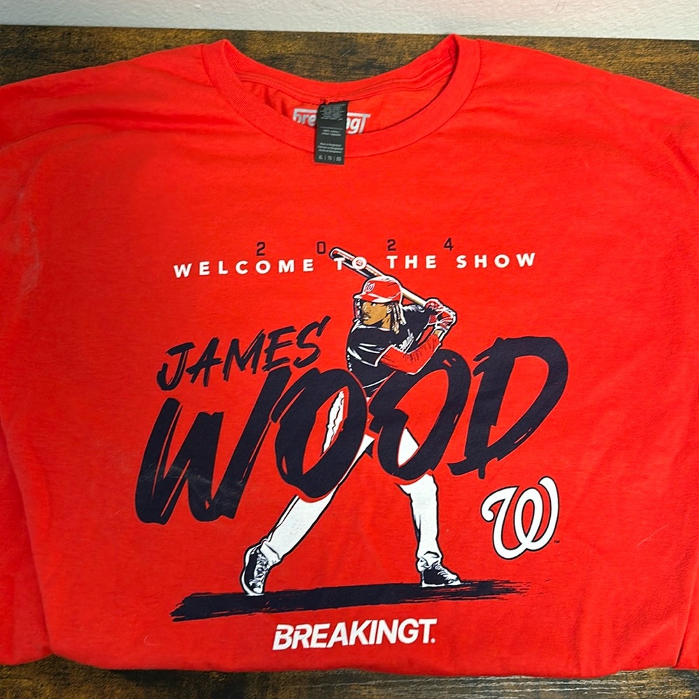 Washington Nationals James Wood Debut Shirt XL!